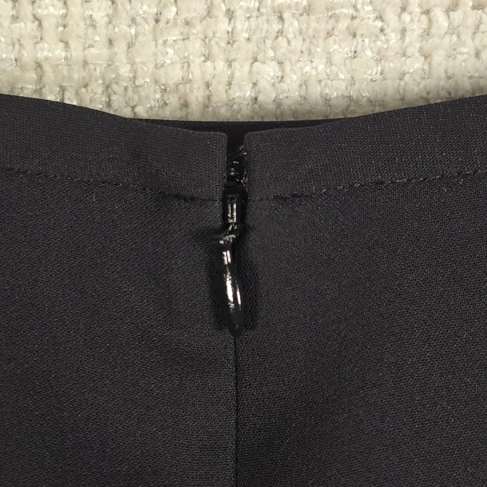 Talbots Petites Black Flared Godet‎ Skirt Size 10P Career Office Wear VN300